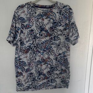 Robert Graham Multicolor Floral Short Sleeve Tee